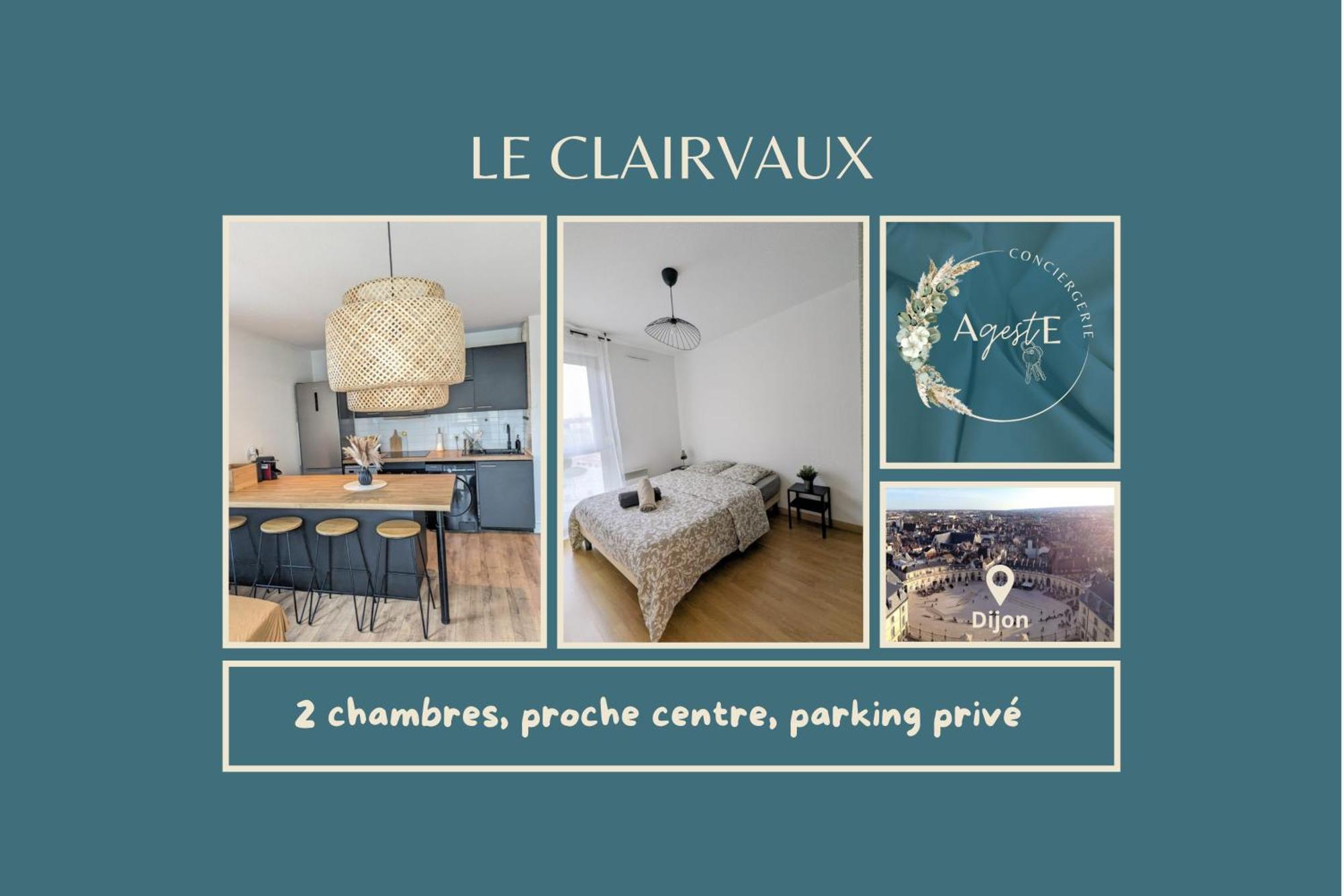 Le Clairvaux - Proche Centre Avec 1 Place En Parking Souterrain Dijon Eksteriør bilde
